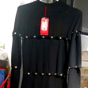 Hugo Boss Womens Iyanna black dress